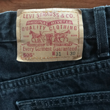 Levi 505 Black Cut-Offs