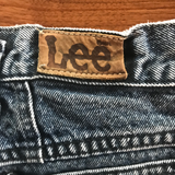 LEE Black Acid Wash Cut-Offs